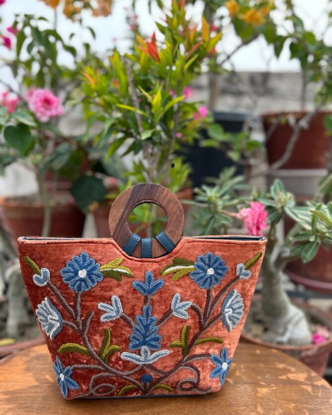 HAND EMBROIDERED VEGAN BAGS