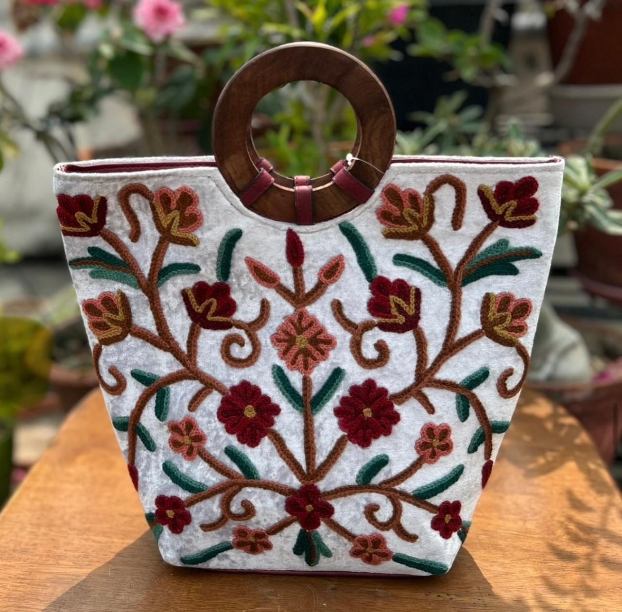 HAND EMBROIDERED VEGAN BAGS